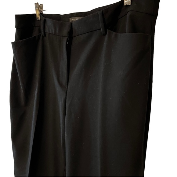 Nordstrom Halogen Women’s High Rise Dress Trouser Pants Black size 14 career - Picture 4 of 15